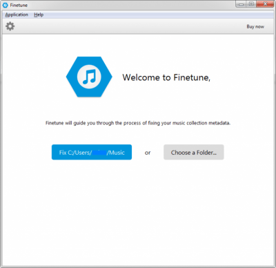 Screenshot of the application Finetune - #2