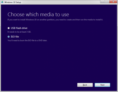 Screenshot of the application Media Creation Tool - #4