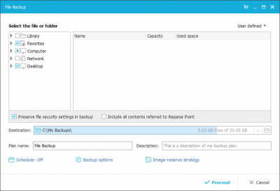 Screenshot of the application EaseUS Todo Backup Free - #6