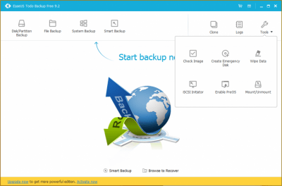 Screenshot of the application EaseUS Todo Backup Free - #8