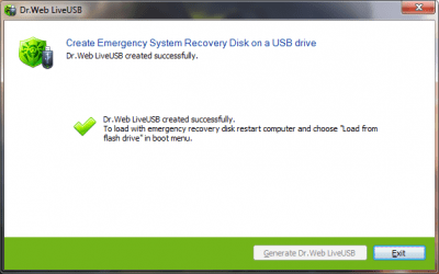 Screenshot of the application Dr.Web LiveDisk - #2