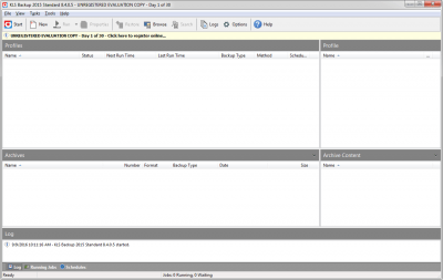 Screenshot of the application KLS Backup Standard - #3