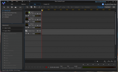 Screenshot of the application CyberLink AudioDirector - #2