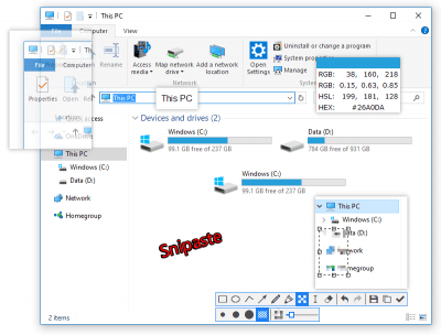 Screenshot of the application Snipaste - #2