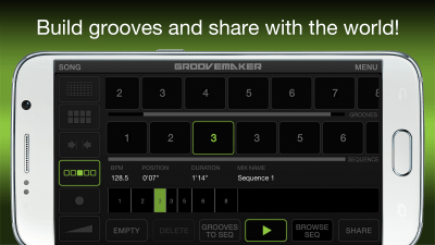 Screenshot of the application GrooveMaker 2 Free - #5