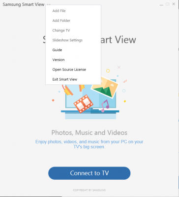 Screenshot of the application Samsung Smart View - #1