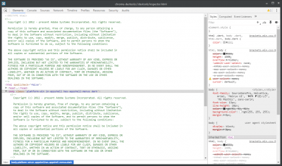 Screenshot of the application Brackets - #2