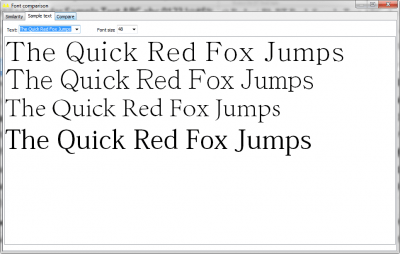 Screenshot of the application Typograf - #4