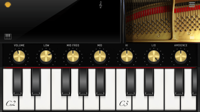 Screenshot of the application iGrand Piano Free - #3