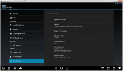 Screenshot of the application Andy - #6