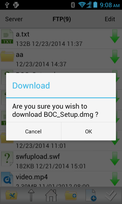 Screenshot of the application FTP Sprite Pro - #8