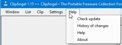 Screenshot of the application ClipAngel - #9
