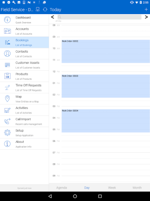 Screenshot of the application Field Service Mobile (2017) - #2