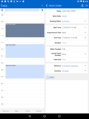 Screenshot of the application Field Service Mobile (2017) - #6