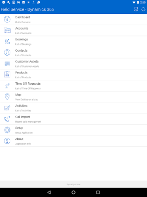 Screenshot of the application Field Service Mobile (2017) - #12