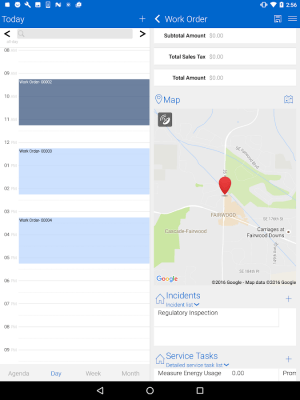 Screenshot of the application Field Service Mobile (2017) - #15