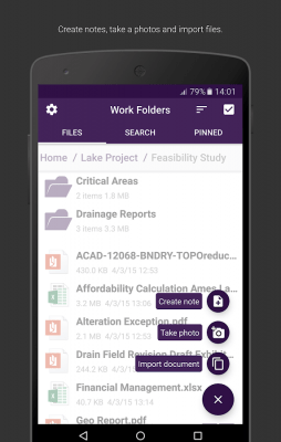 Screenshot of the application Work Folders - #2