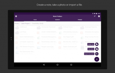 Screenshot of the application Work Folders - #9