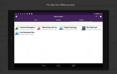 Screenshot of the application Work Folders - #18