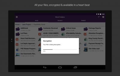 Screenshot of the application Work Folders - #19