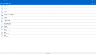 Screenshot of the application Field Service Mobile (2016) - #4