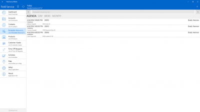 Screenshot of the application Field Service Mobile (2016) - #5