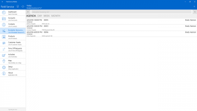 Screenshot of the application Field Service Mobile (2016) - #7