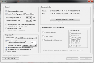 Screenshot of the application Safe Notes - #5