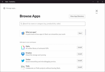 Screenshot of the application Slack for Windows - #4