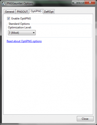 Screenshot of the application PNGGauntlet - #2