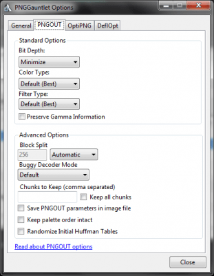 Screenshot of the application PNGGauntlet - #4