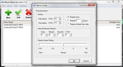 Screenshot of the application Mouse Macro Recorder - #5