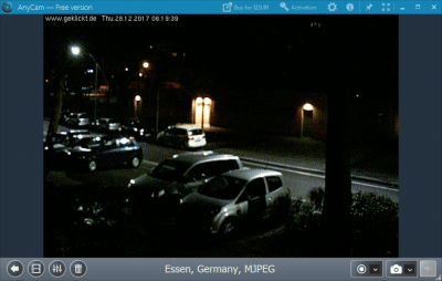 Screenshot of the application AnyCam - #2