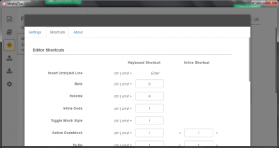 Screenshot of the application MedleyText - #2