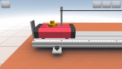 Screenshot of the application Equal-accelerated motion - #7