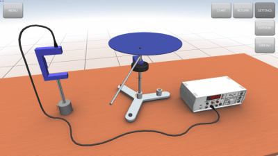 Screenshot of the application Moment of inertia of different bodies - #4