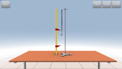Screenshot of the application Hooke's Law - #2