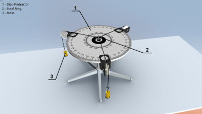 Screenshot of the application Parallelogram of forces - #2