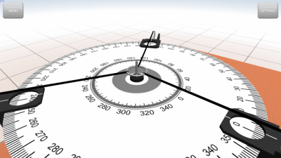 Screenshot of the application Parallelogram of forces - #7
