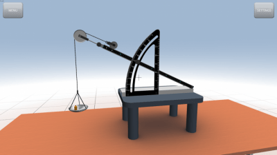 Screenshot of the application Inclined plane - #2