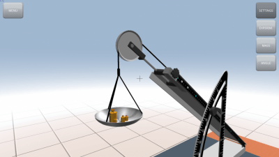 Screenshot of the application Inclined plane - #6