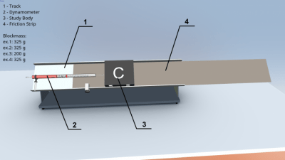 Screenshot of the application Static and dynamic friction - #2