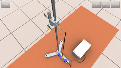Screenshot of the application Harmonic oscillation of a pendulum - #2