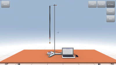 Screenshot of the application Simple harmonic oscillations - #8