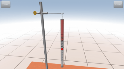 Screenshot of the application Mechanical waves - #4