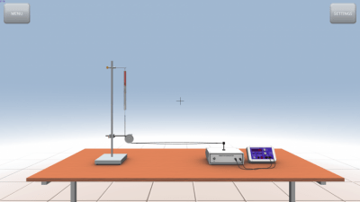 Screenshot of the application Mechanical waves - #8
