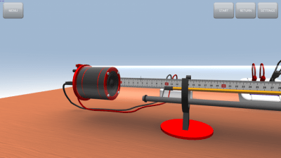 Screenshot of the application The speed of sound in air - #4