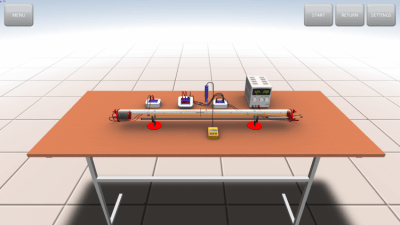Screenshot of the application The speed of sound in air - #8
