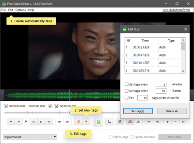 Screenshot of the application Free Video Editor - #3