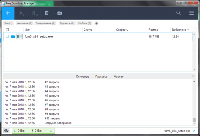 Screenshot of the application Free Download Manager - #5